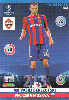 Vasili Berezutski CSKA Moscow 2014/15 Panini Champions League #128